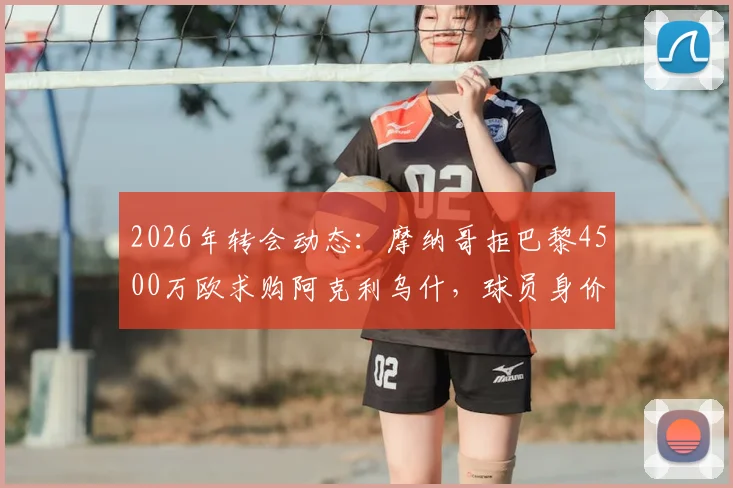 2026年转会动态:摩纳哥拒巴黎4500万欧求购阿克利乌什,球员身价、合同年限及场上表现深度分析