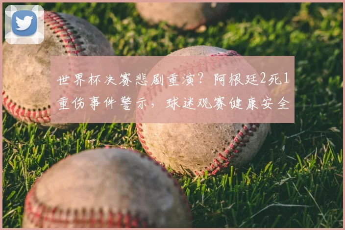 世界杯决赛悲剧重演?阿根廷2死1重伤事件警示,球迷观赛健康安全全指南